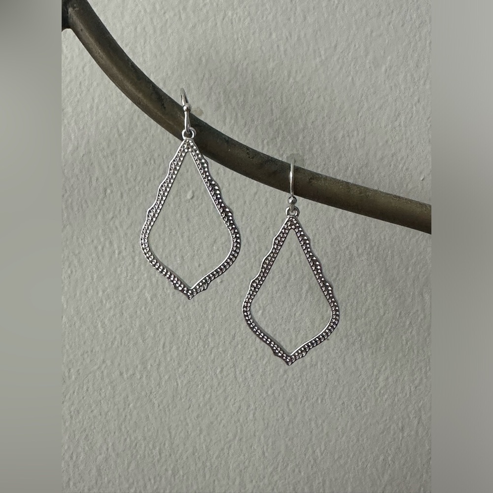Sophia Drop Earrings in Silver - Picture 3 of 3